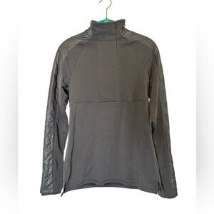 Athleta Gray Quilted Half Zip Size XS